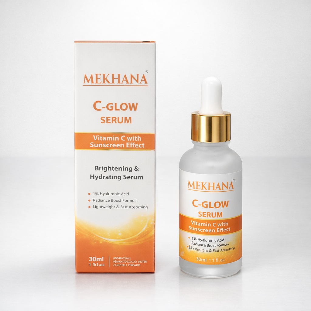 Mekhana C-Glow Serum – Vitamin C Brightening & Hydrating Serum (30ml)